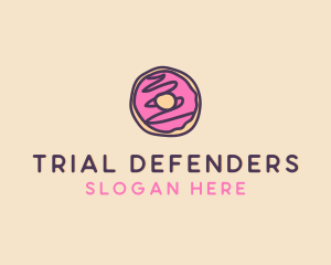 Handmade Sweet Donut Doughnut logo design