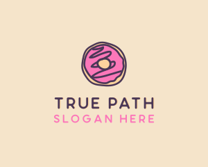 Handmade Sweet Donut Doughnut logo design