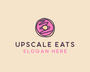 Handmade Sweet Donut Doughnut logo design