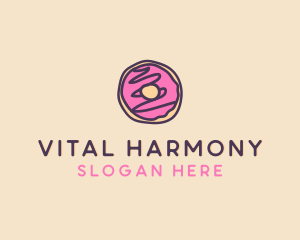 Handmade Sweet Donut Doughnut logo design