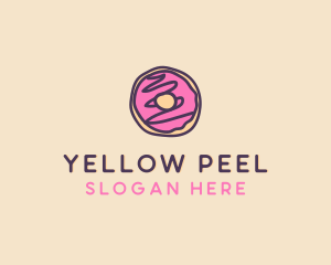 Handmade Sweet Donut Doughnut logo design