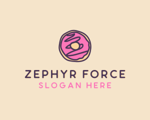 Handmade Sweet Donut Doughnut logo design