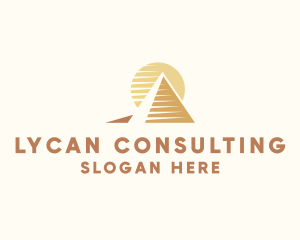 Egypt Pyramid Landmark logo design