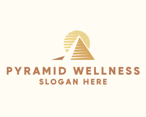 Egypt Pyramid Landmark logo