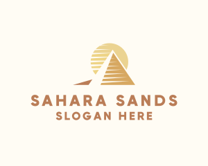 Egypt Pyramid Landmark logo