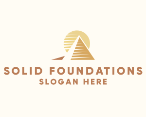 Egypt Pyramid Landmark logo design