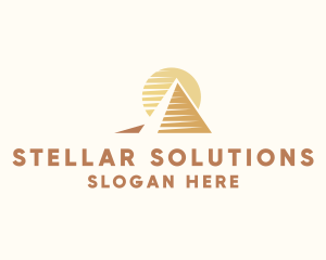 Egypt Pyramid Landmark logo design