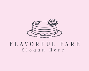 Round Floral Cake logo