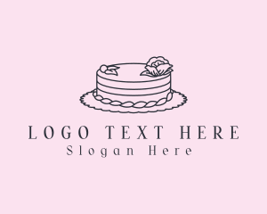 Recipe - Round Floral Cake logo design