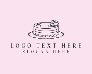 Round Floral Cake logo