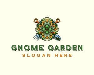 Garden Landscaping Shovel logo design