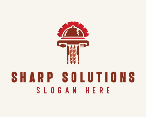 Roman Pillar Cloche logo design