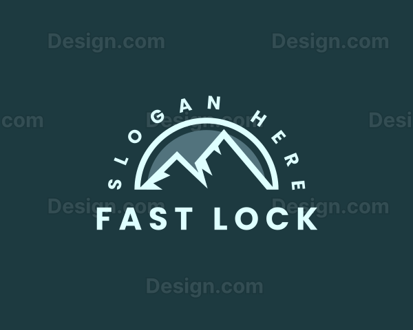 Mountain Peak Hiking Logo