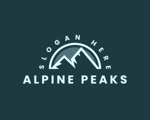 Mountain Peak Hiking logo design