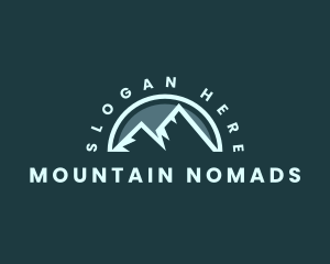 Mountain Peak Hiking logo design