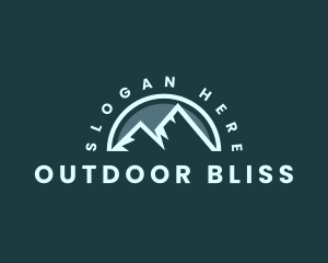 Mountain Peak Hiking logo design