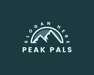 Mountain Peak Hiking logo design