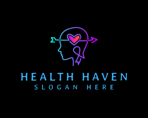 Mental Health Counseling Heart logo design