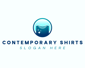 Laundry Shirt Clean logo design