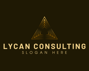 Professional Pyramid Triangle logo design