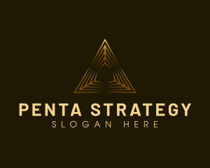 Professional Pyramid Triangle logo design