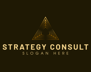 Professional Pyramid Triangle logo design