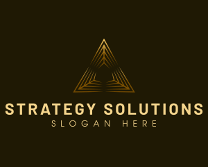 Professional Pyramid Triangle logo design