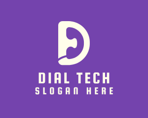 Telephone Letter D  logo