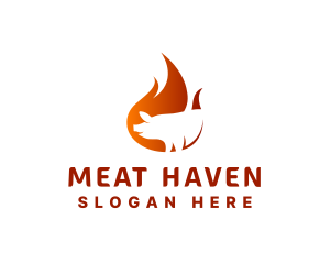 Hot Flaming Pig logo