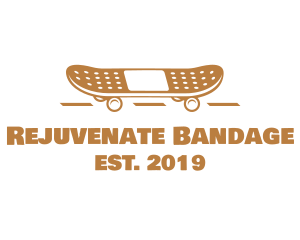 Safety Band-Aid Skateboard logo design