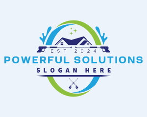 Power Cleaning Washer logo design