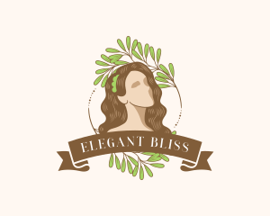 Beauty Wreath Woman Logo