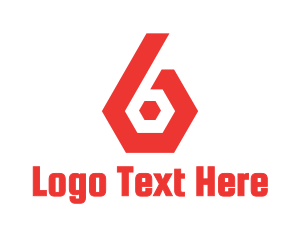 Red Hexa Six logo