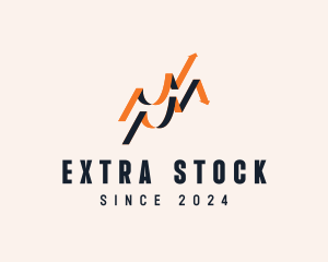 Stock Financial Market  logo design