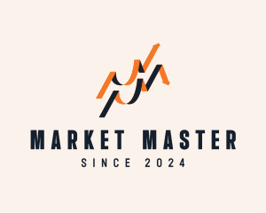 Stock Financial Market  logo design