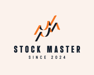 Stock Financial Market  logo design