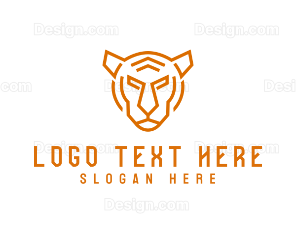 Geometric Tiger Hunter Logo