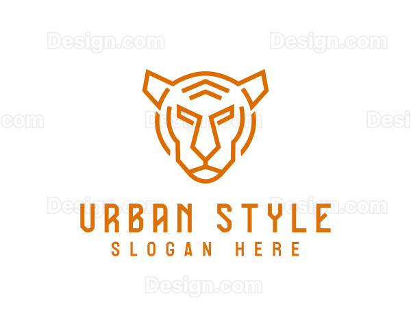 Geometric Tiger Hunter Logo