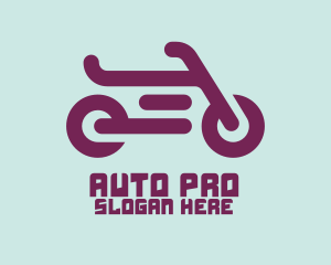 Modern Motorcycle Symbol logo