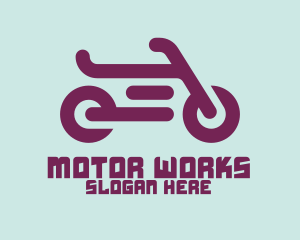 Modern Motorcycle Symbol logo
