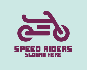 Modern Motorcycle Symbol logo