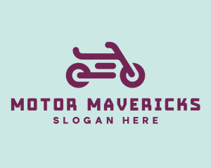 Modern Motorcycle Symbol logo design