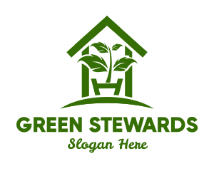 Greenhouse Plant Gardening  logo design