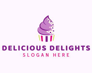 Muffin Cake Sprinkle  logo design