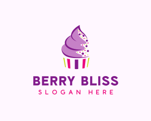 Muffin Cake Sprinkle  logo design