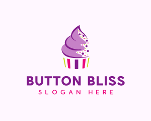 Muffin Cake Sprinkle  logo design