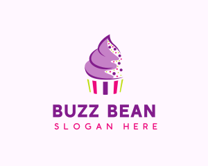 Muffin Cake Sprinkle  logo design