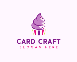 Muffin Cake Sprinkle  logo design