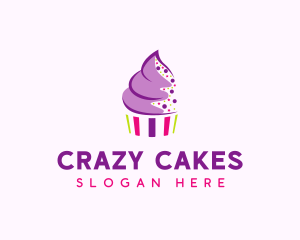 Muffin Cake Sprinkle  logo design