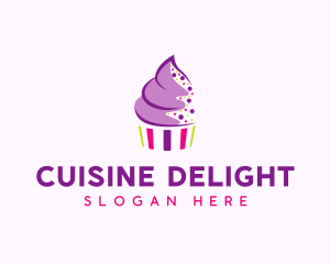 Muffin Cake Sprinkle  logo design